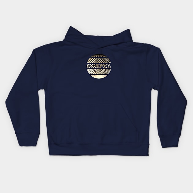 Gospel disco ball gold Kids Hoodie by Bailamor